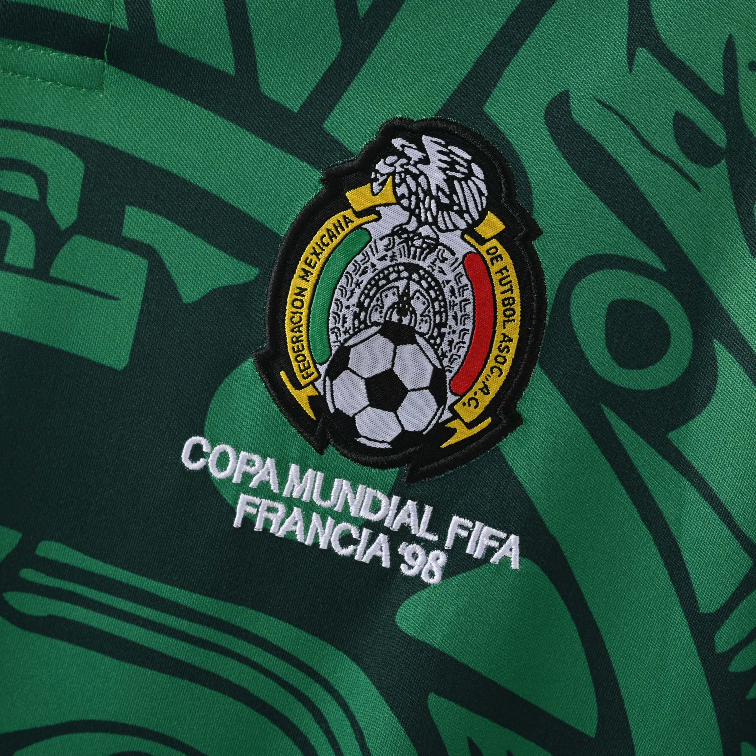 1998 Retro Mexico Home Football Shirt - 图片 5