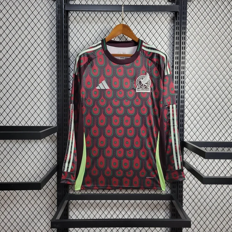 2024 Long Sleeve Mexico Home Football Shirt