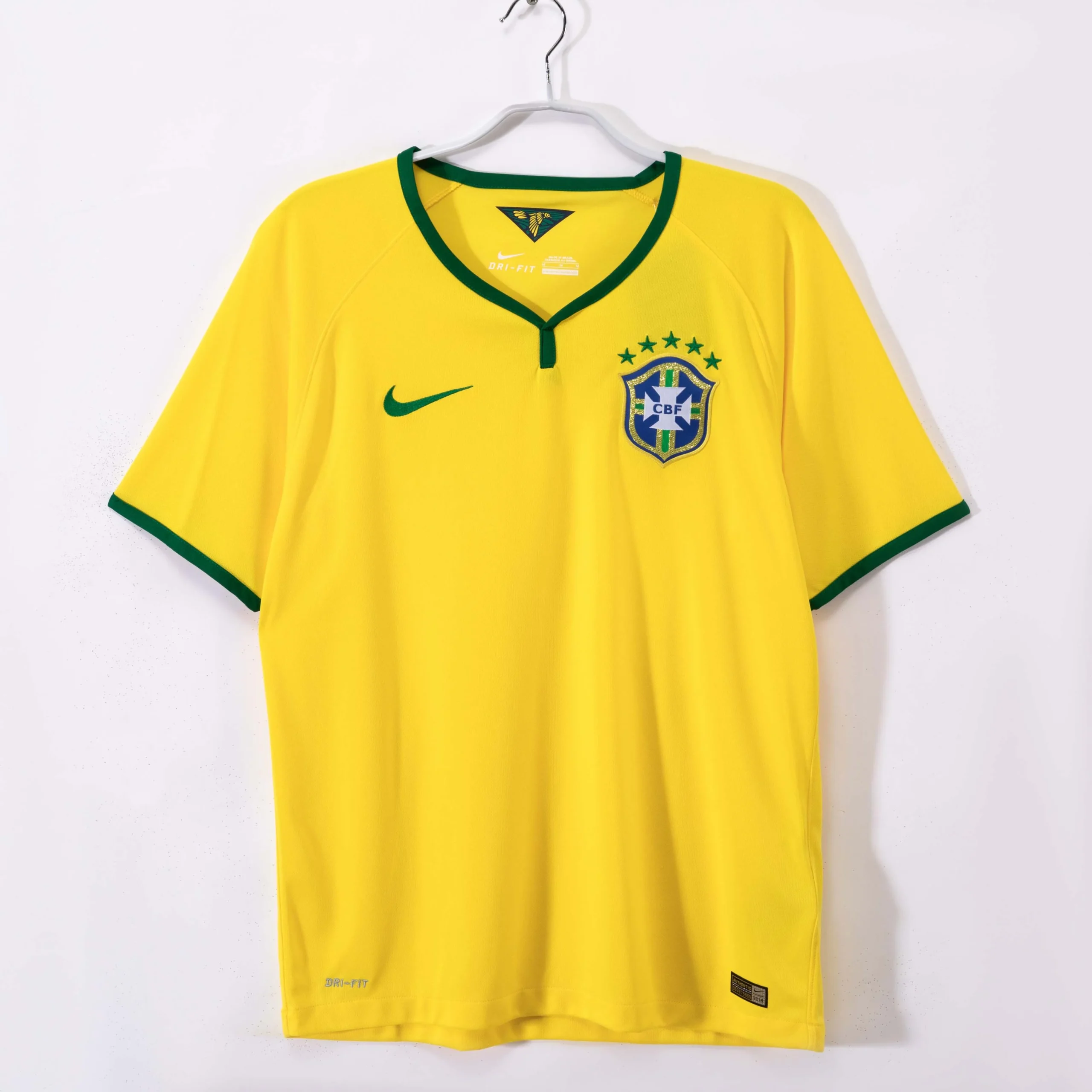 2014 Retro Brazil Home Football Shirt