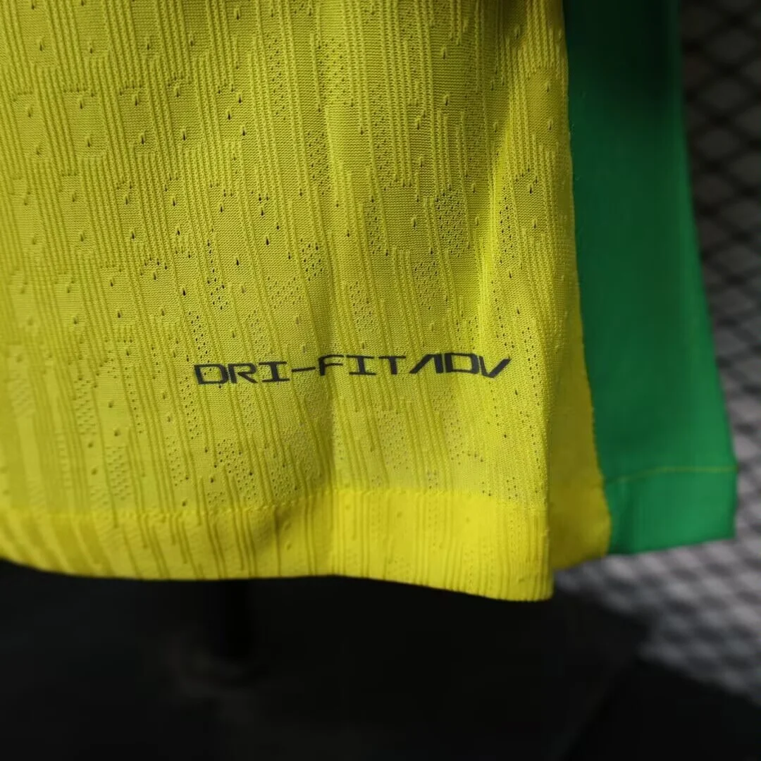 2025 Player Version Long Sleeve Brazil Home Football Shirt - 图片 7