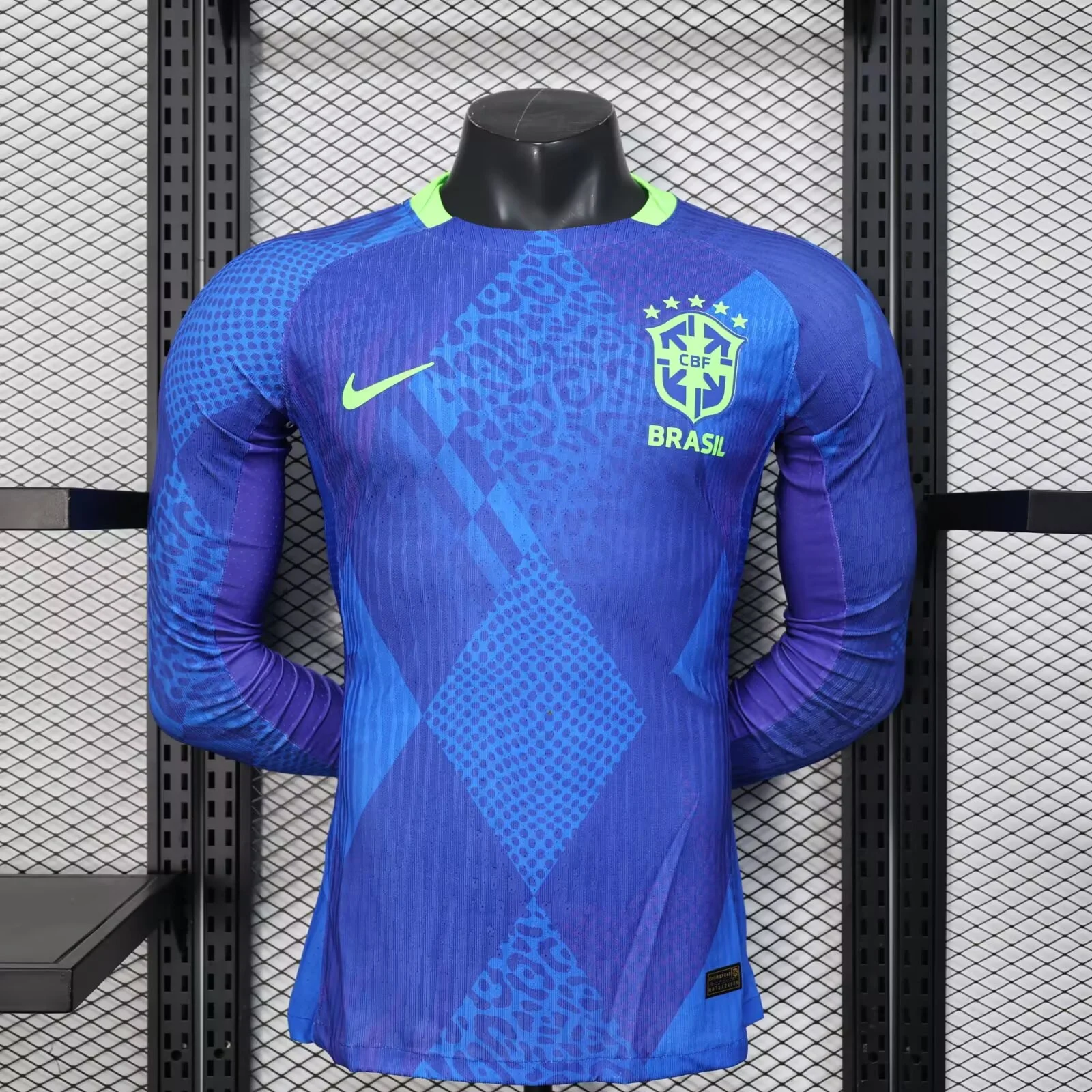 2025 Player Version Long Sleeve Brazil Away Football Shirt