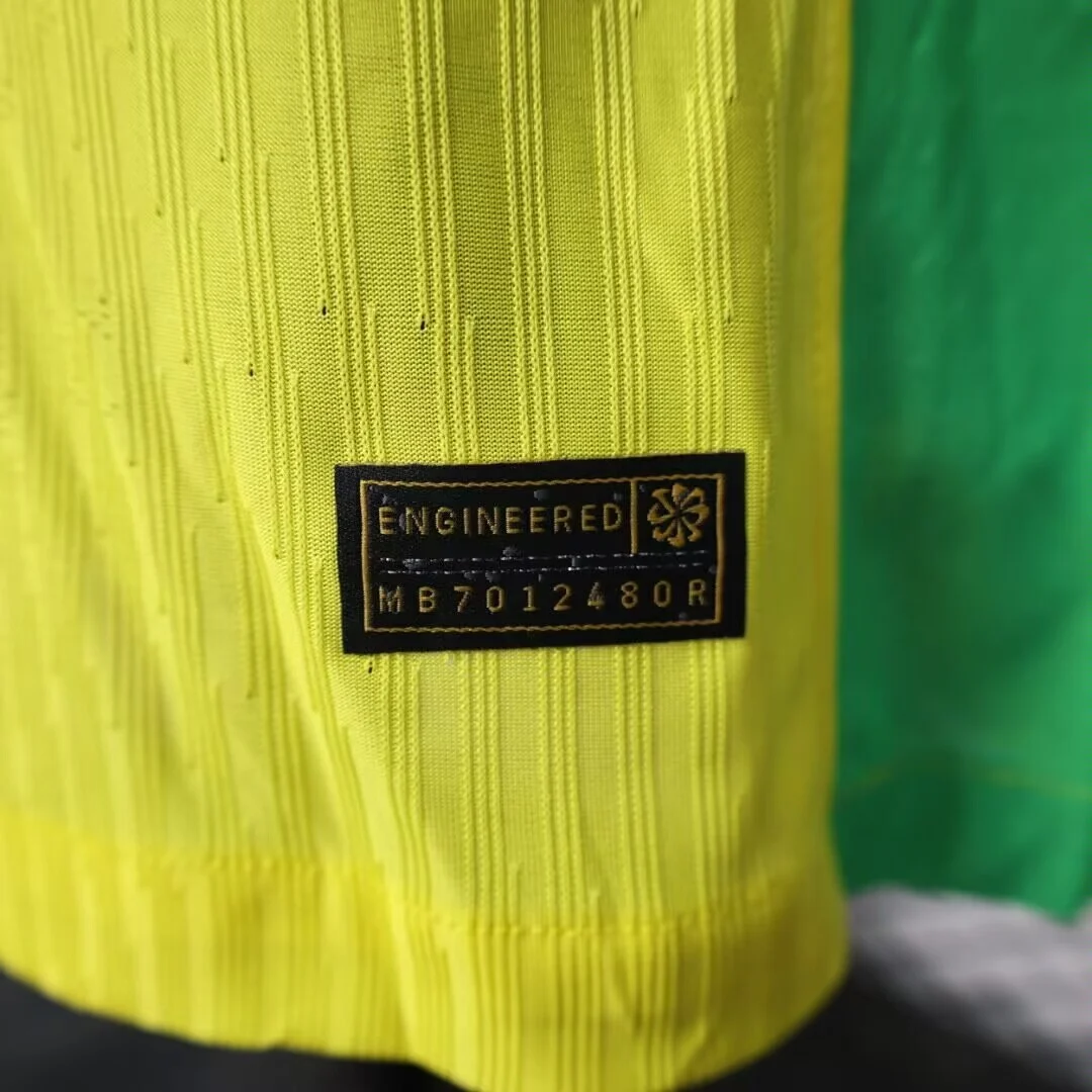 2025 Player Version Long Sleeve Brazil Home Football Shirt - 图片 6