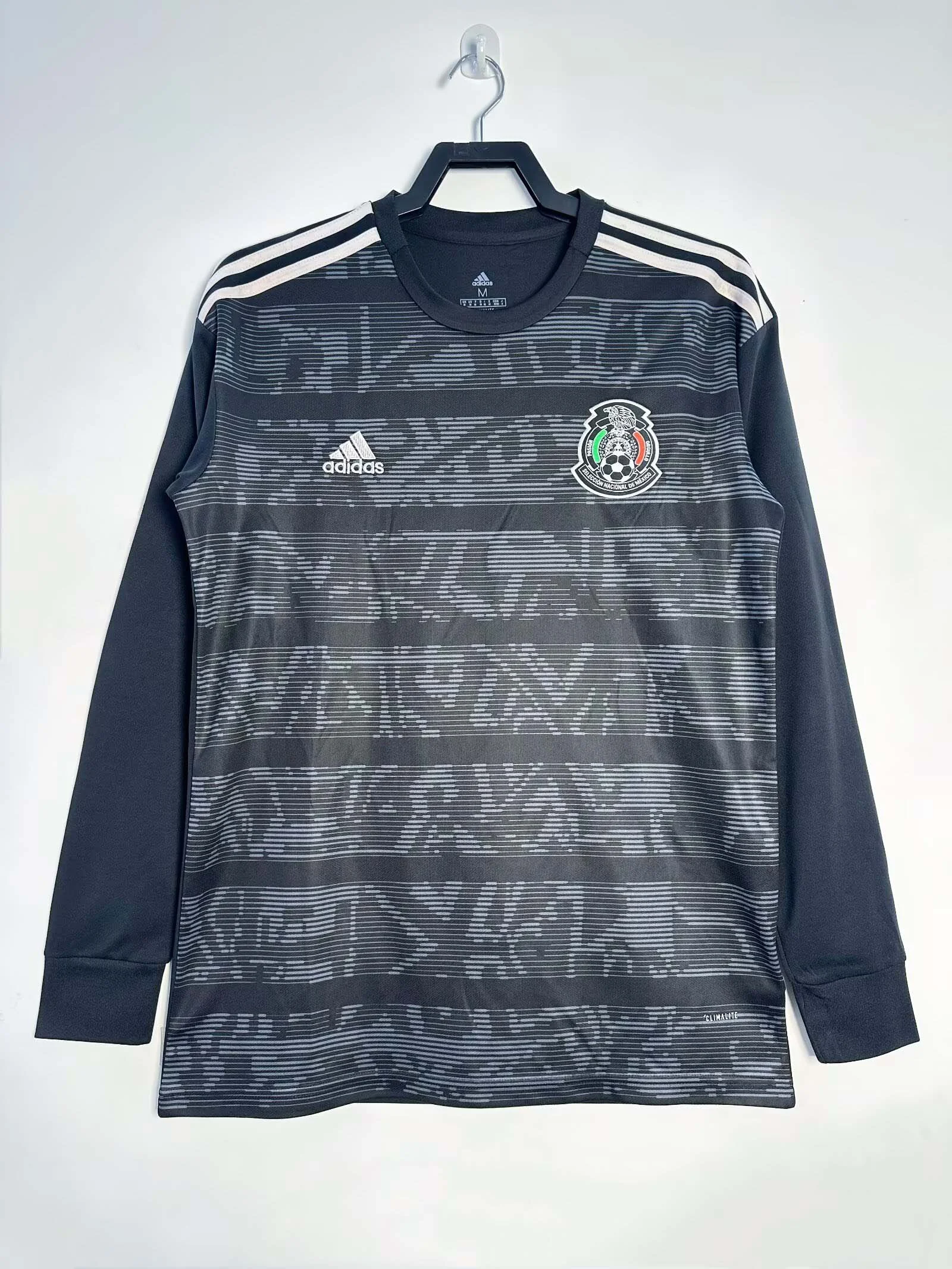 2019 Retro Long Sleeve Mexico Home Football Shirt