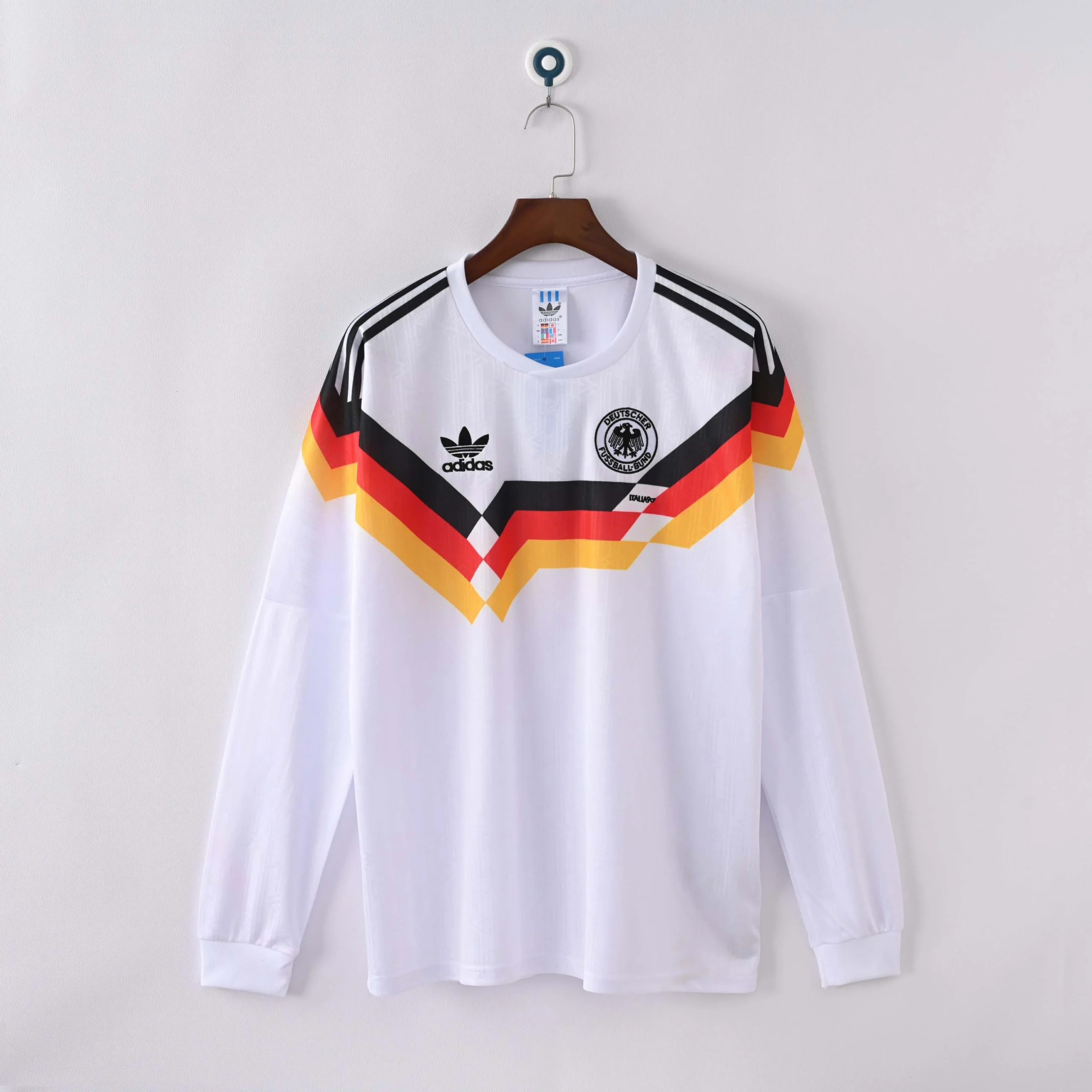 1990 Retro Long Sleeve Germany Home Football Shirt 1:1 Thai Quality