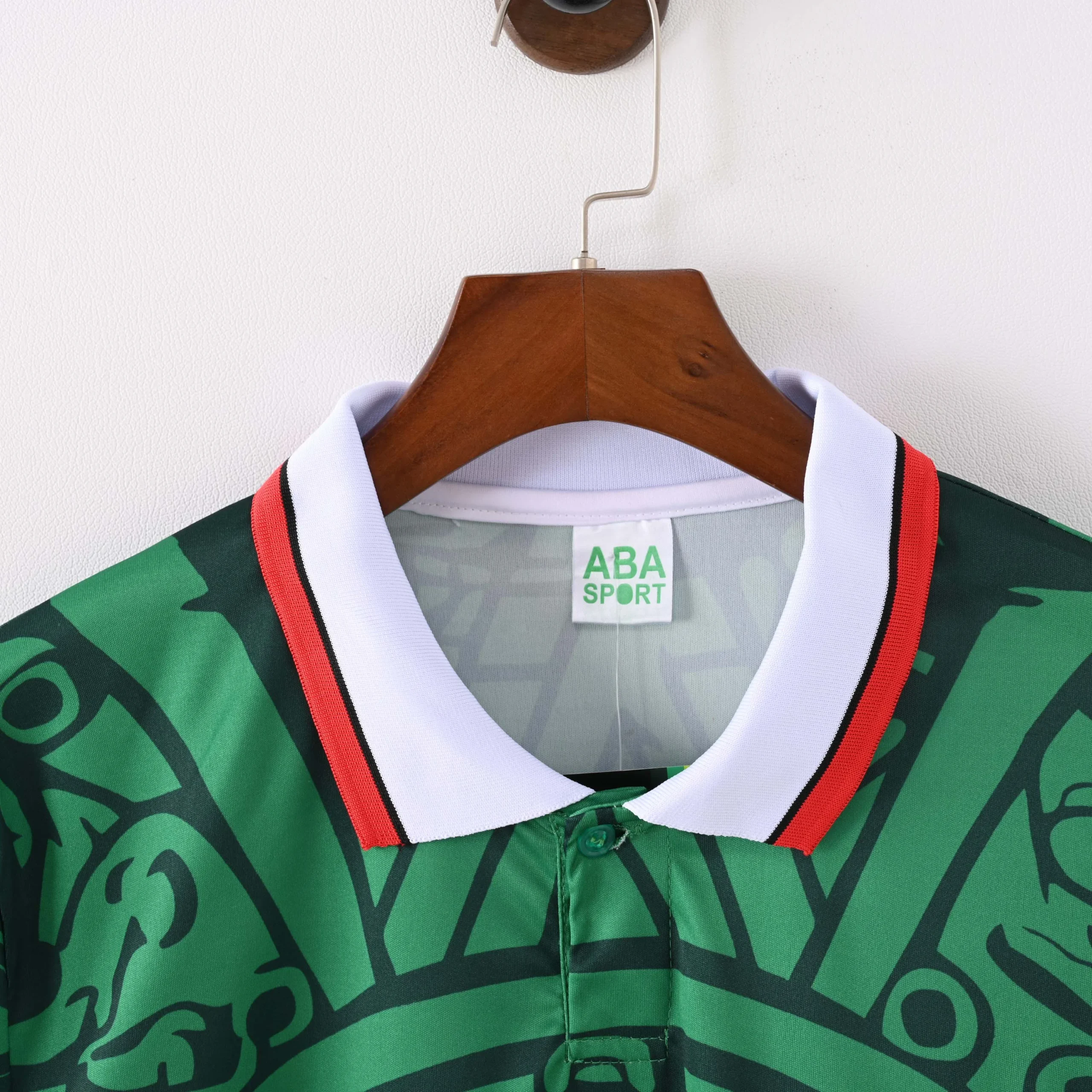 1998 Retro Long Sleeve Mexico Home Football Shirt - 图片 5