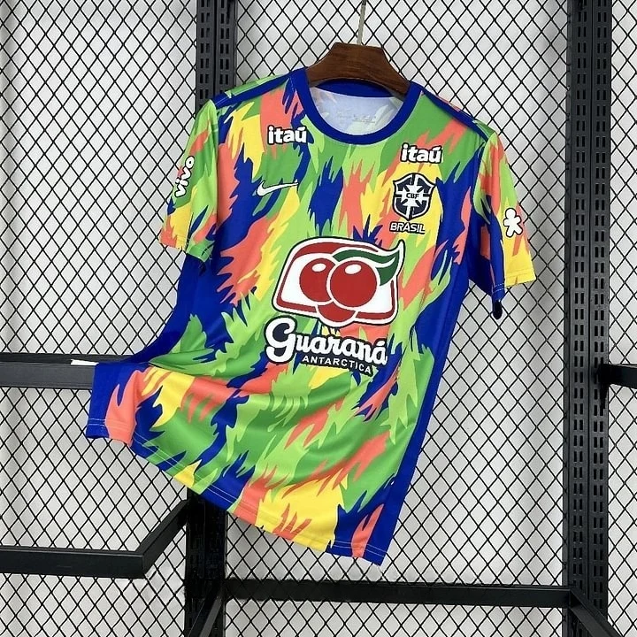2025 Brazil Pre-match Football Shirt