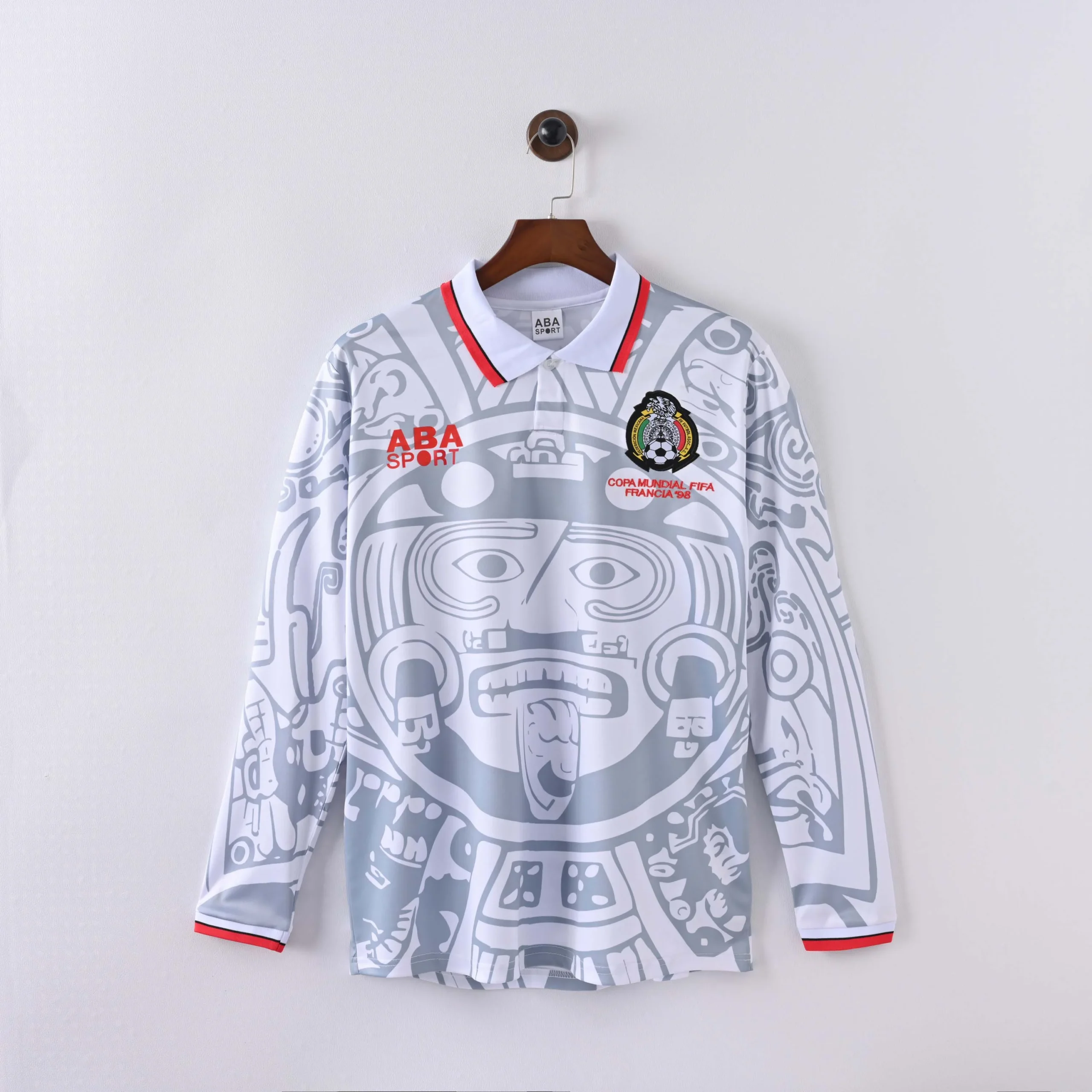 1998 Retro Long Sleeve Mexico Away Football Shirt
