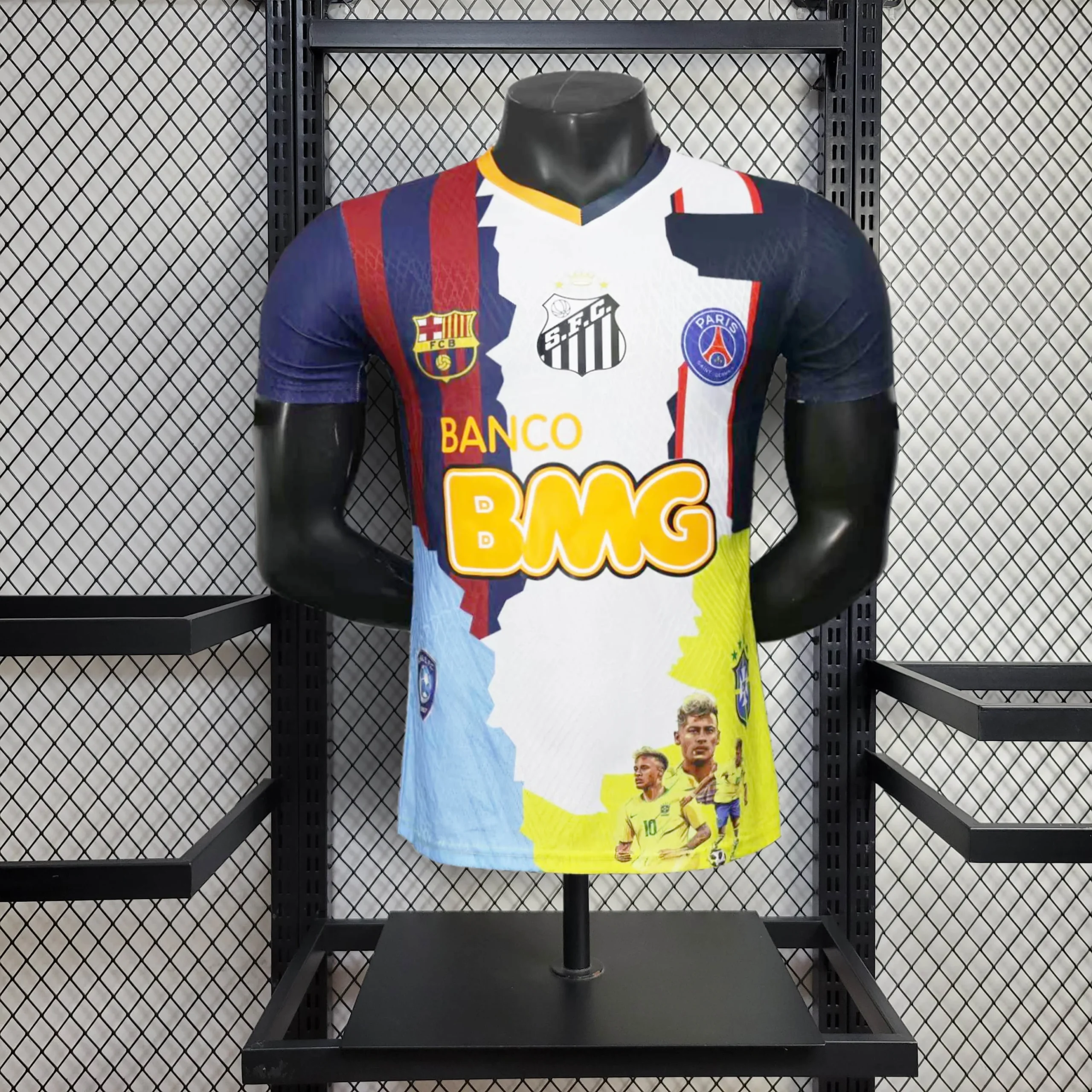 2025/2026 Player Version 11# NEYMAR JR Barcelona/Paris Saint-Germain/Santos/Brazil Football Shirt