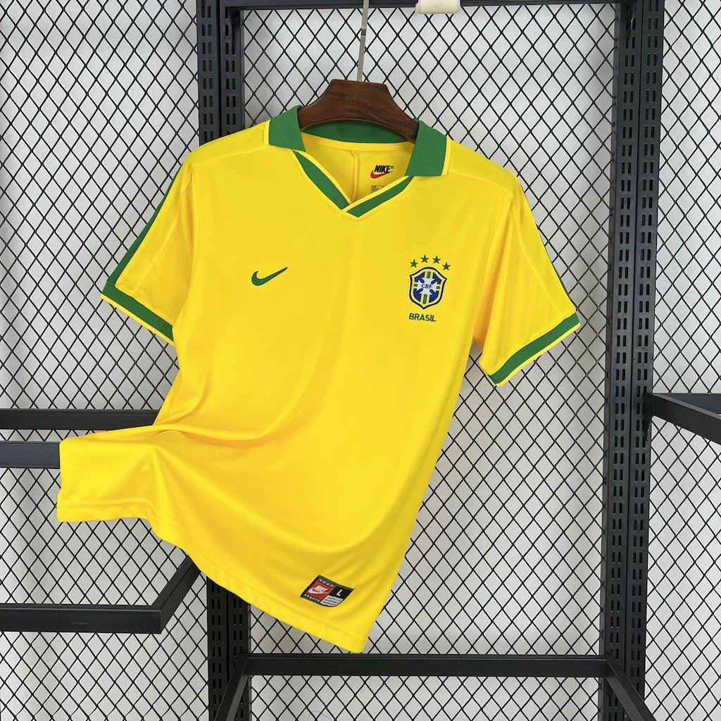 1997 Retro Brazil Home Football Shirt