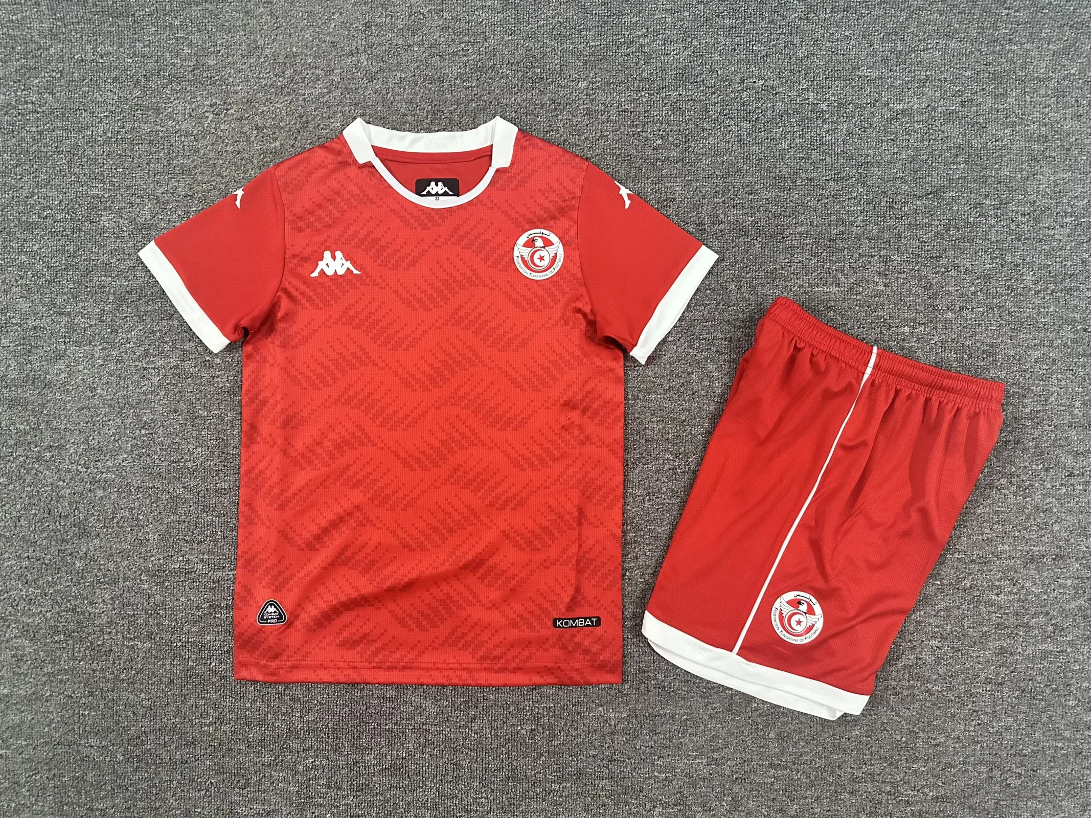 2026 Tunisia Home Football Shirt Kids Size