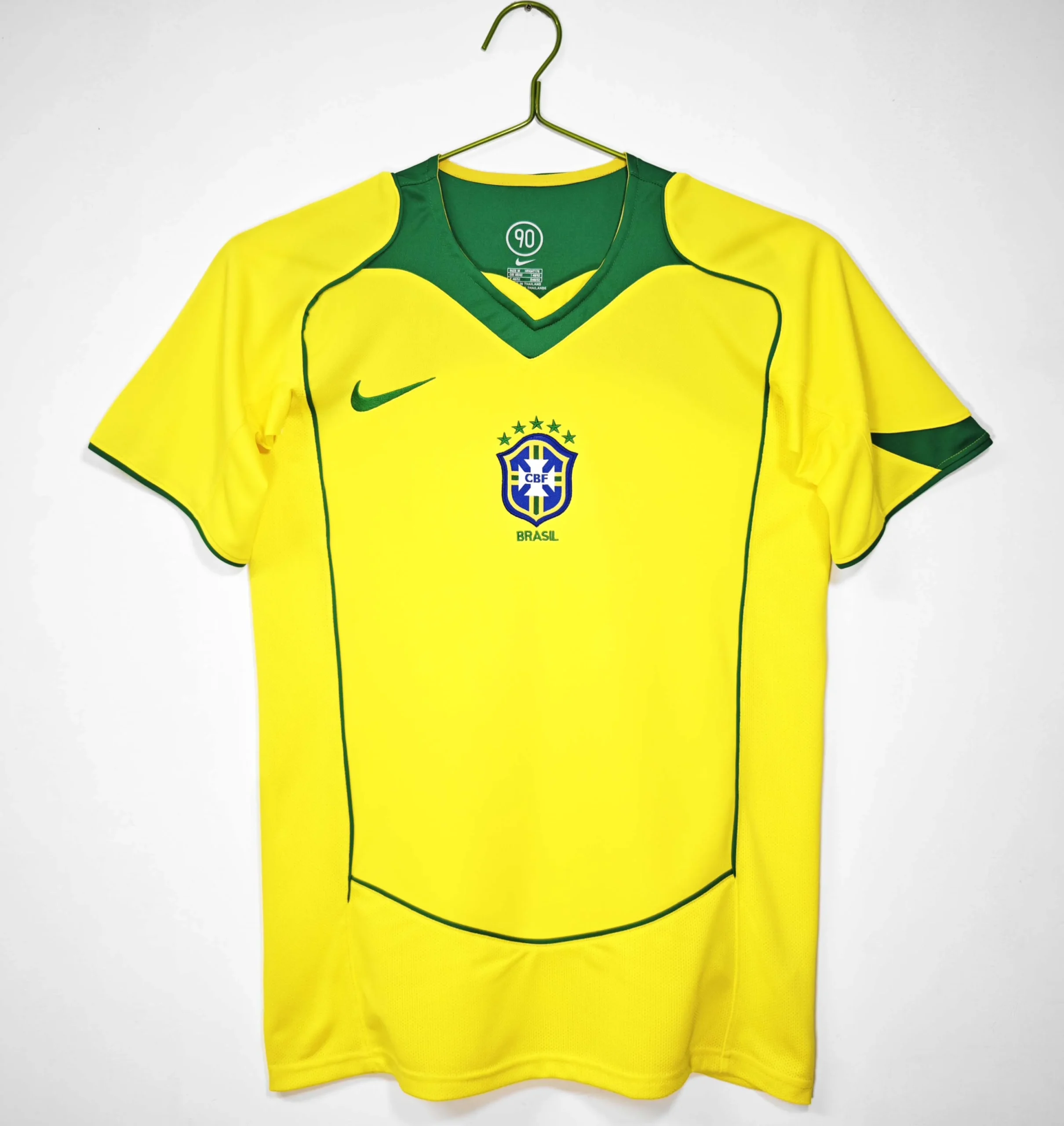 2004 Retro Brazil Home Football Shirt