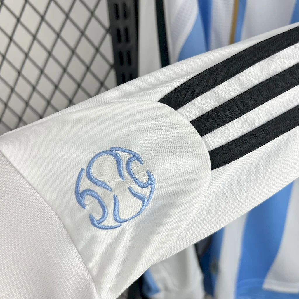 2006/2007 Retro Long Sleeve Argentina Home Football Shirt - 图片 8