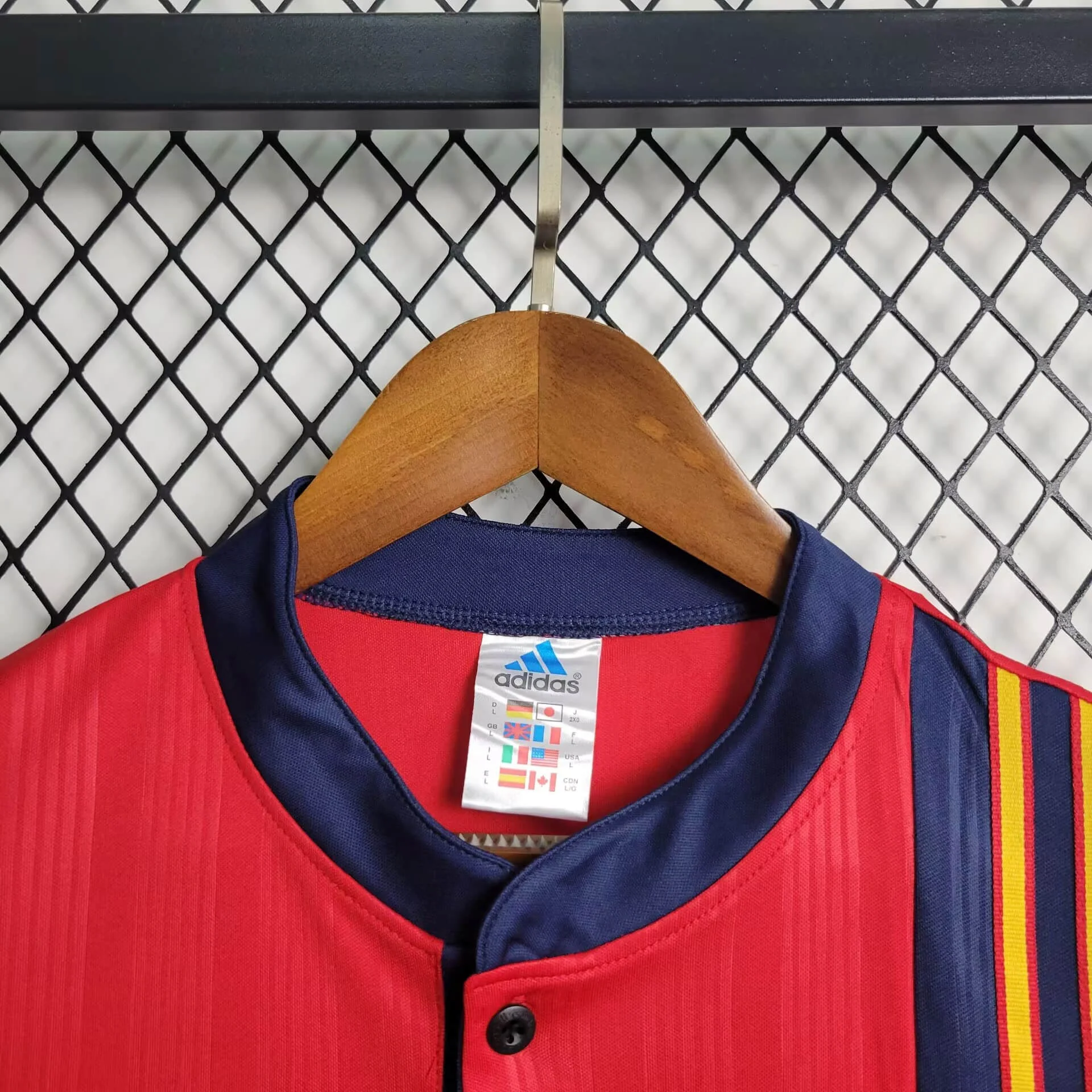 1996 Retro Spain Home way Football Shirt - 图片 7