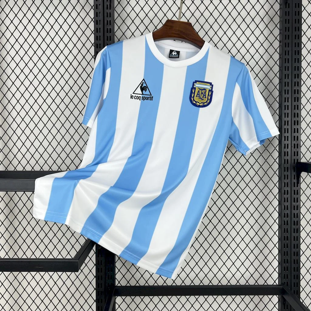 1986 Retro Argentina Home Football Shirt