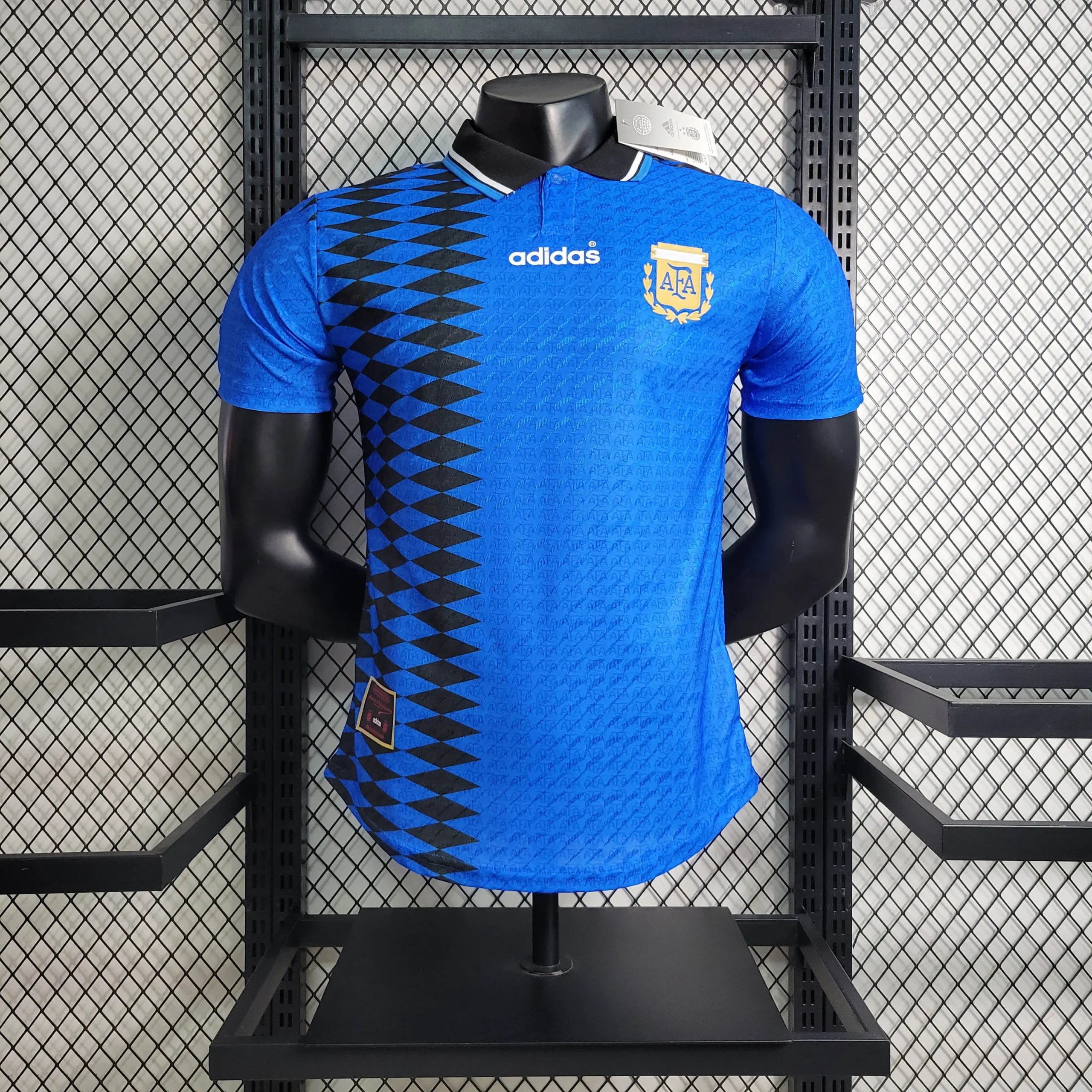 1994 Retro Player Version Argentina Away Football Shirt