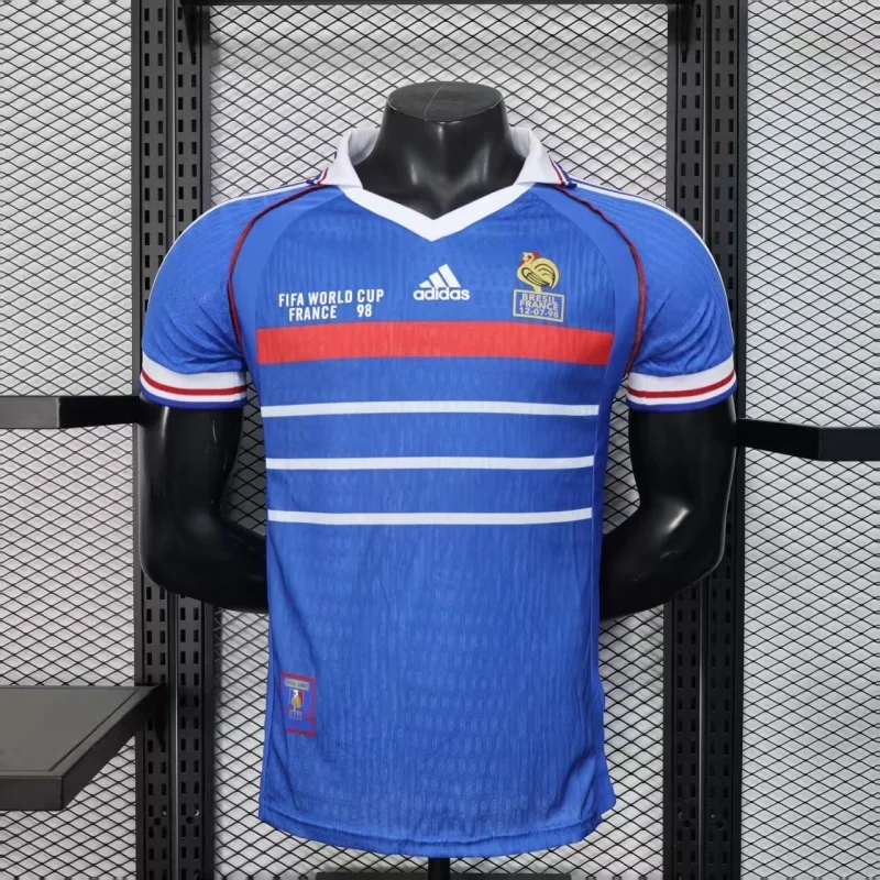 1998 Retro France Home Football Shirt