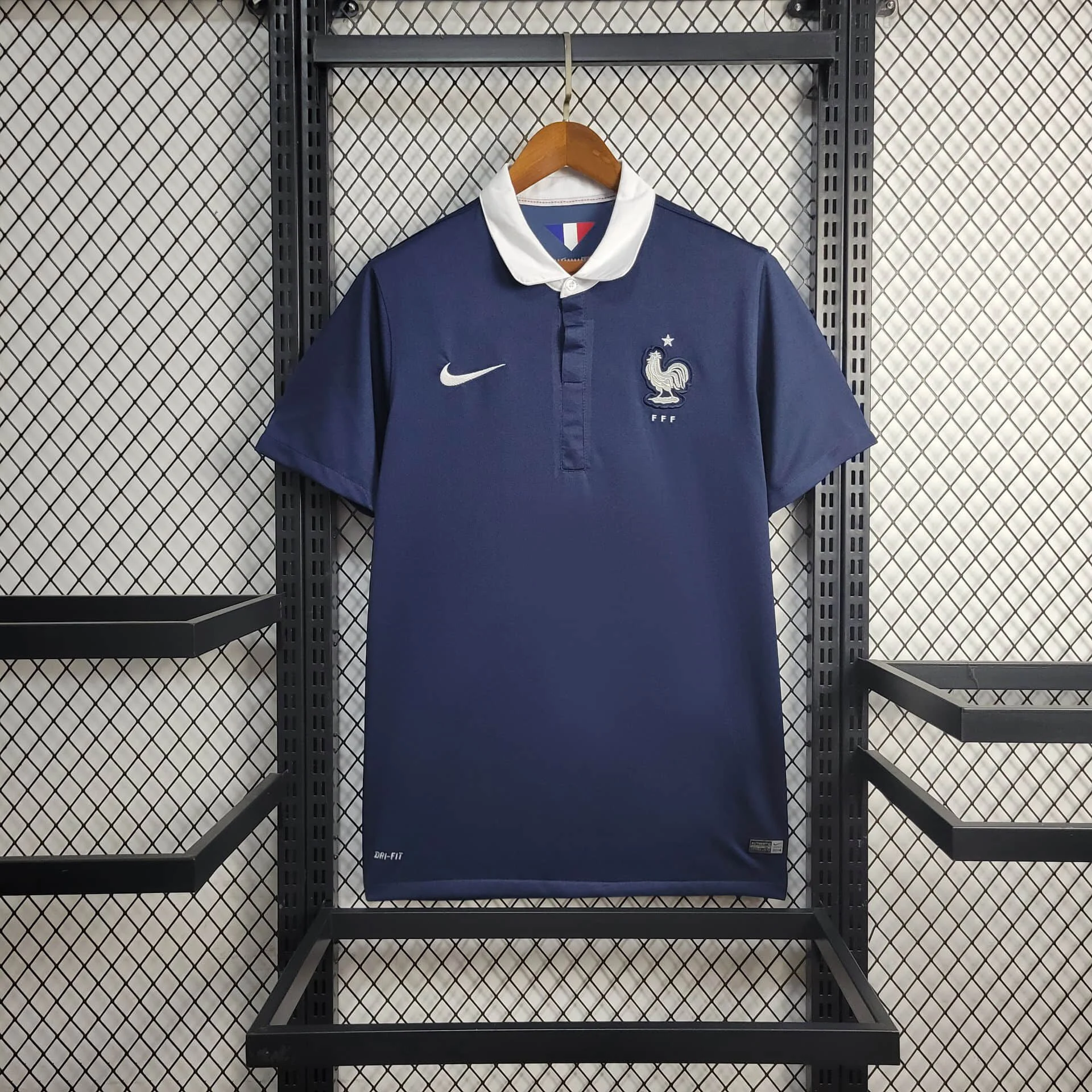 2014 Retro France Home Football Shirt