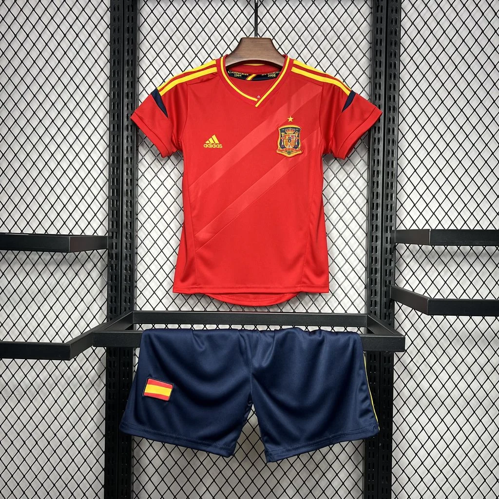 2012 Retro Spain Home Football Shirt Kids Size