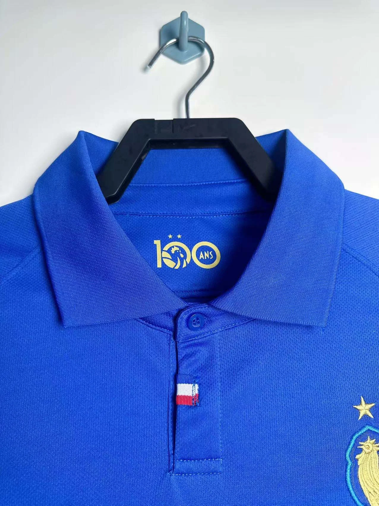 Retro France 100th Anniversary Football Shirt - 图片 6