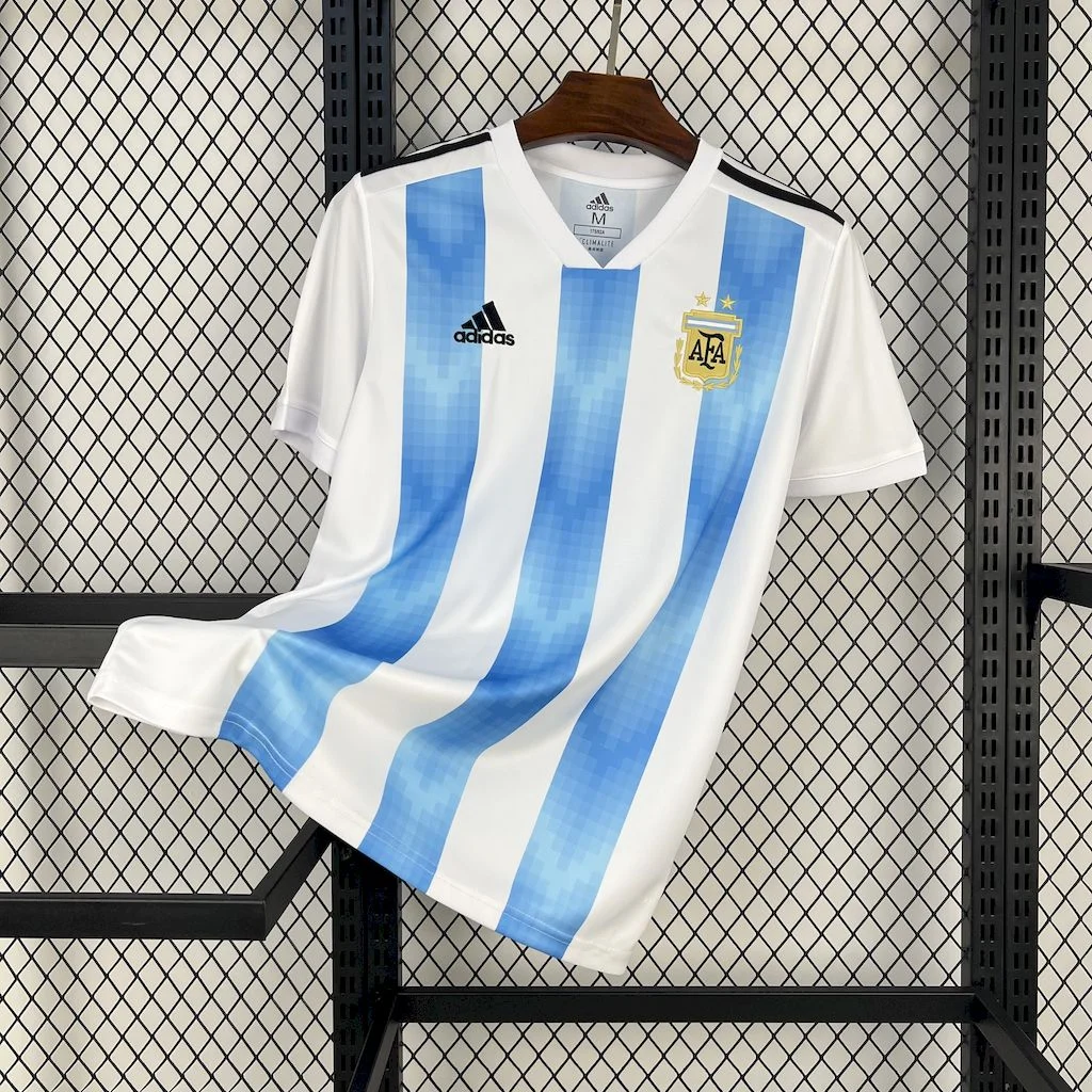 2018 Retro Argentina Home Football Shirt