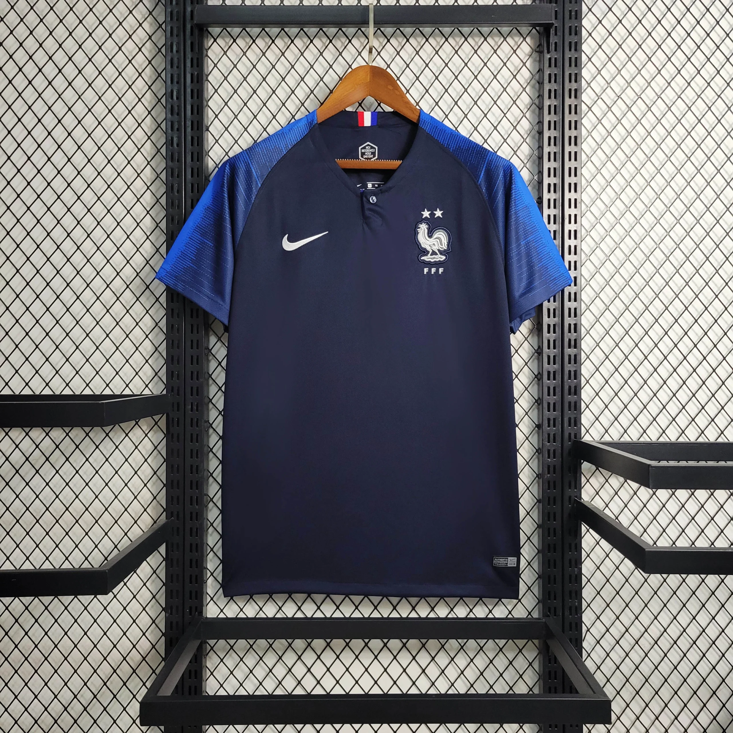 2018 Retro France Home Football Shirt
