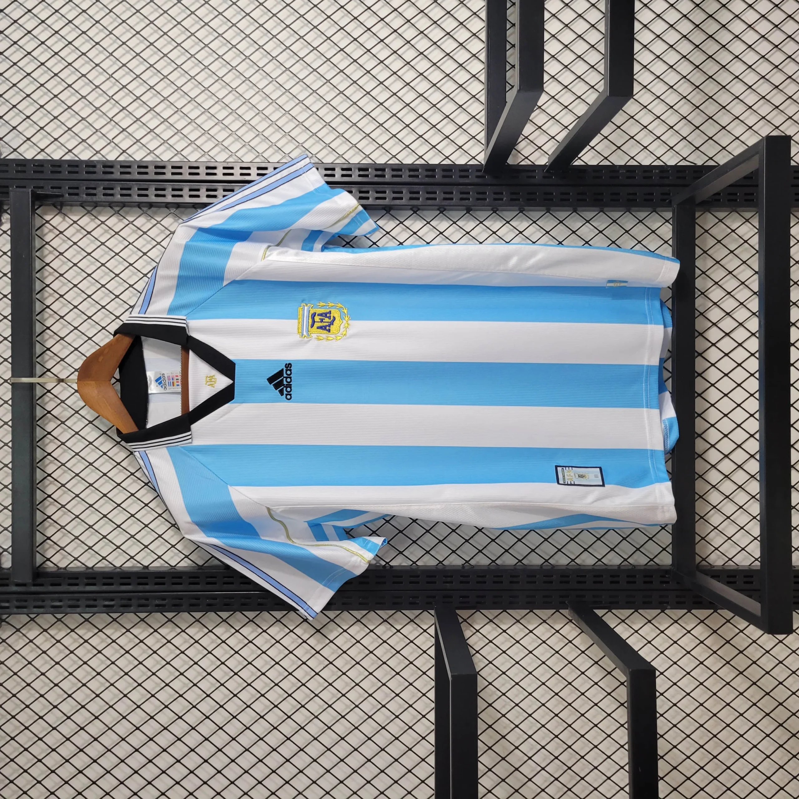 1998 Retro Argentina Home Football Shirt