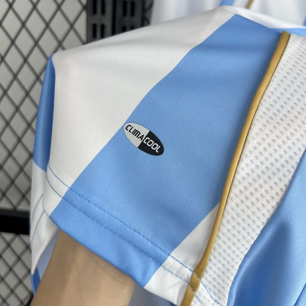 2006/2007 Retro Long Sleeve Argentina Home Football Shirt - 图片 5