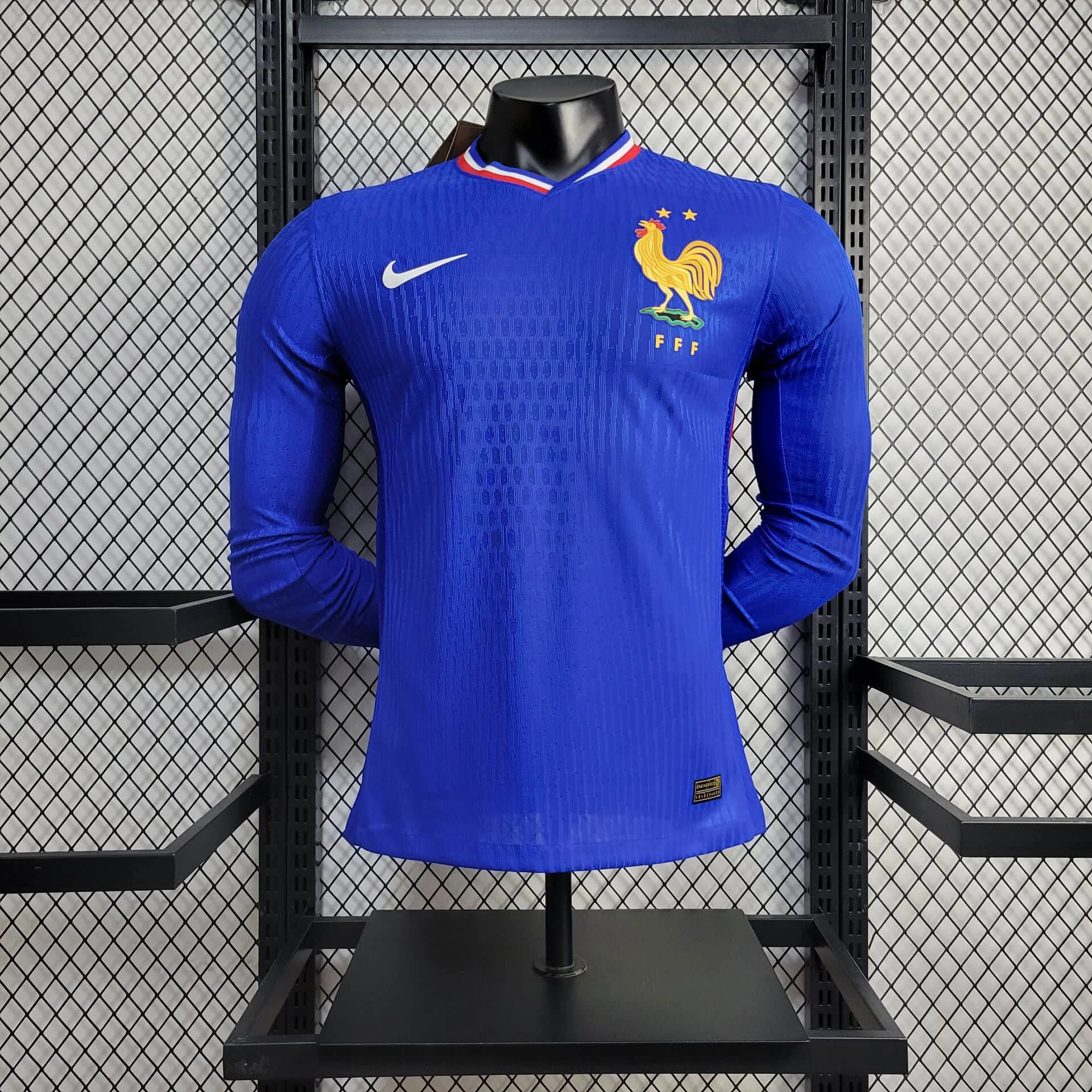 2024 Player Version Long Sleeve France Home Football Shirt