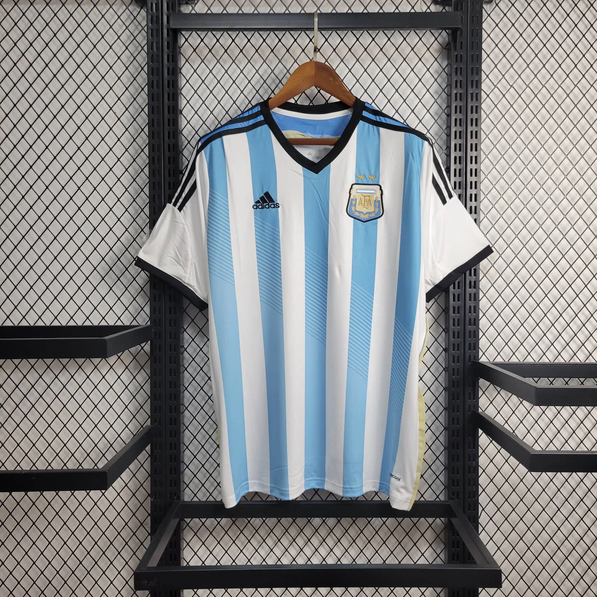 2014 Retro Argentina Home Football Shirt