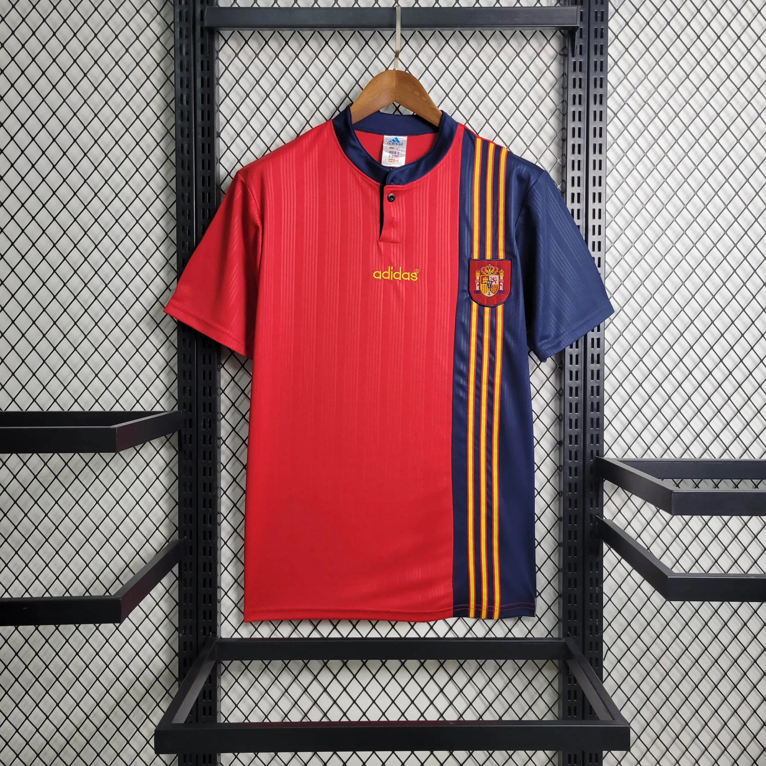 1996 Retro Spain Home way Football Shirt