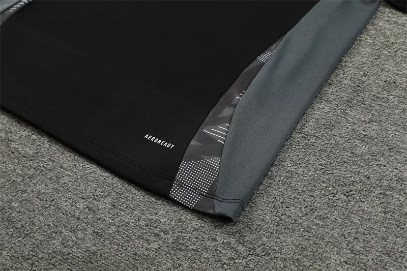 2024/2025 Algeria Half-Pull Training Wear Black Football Shirt - 图片 6