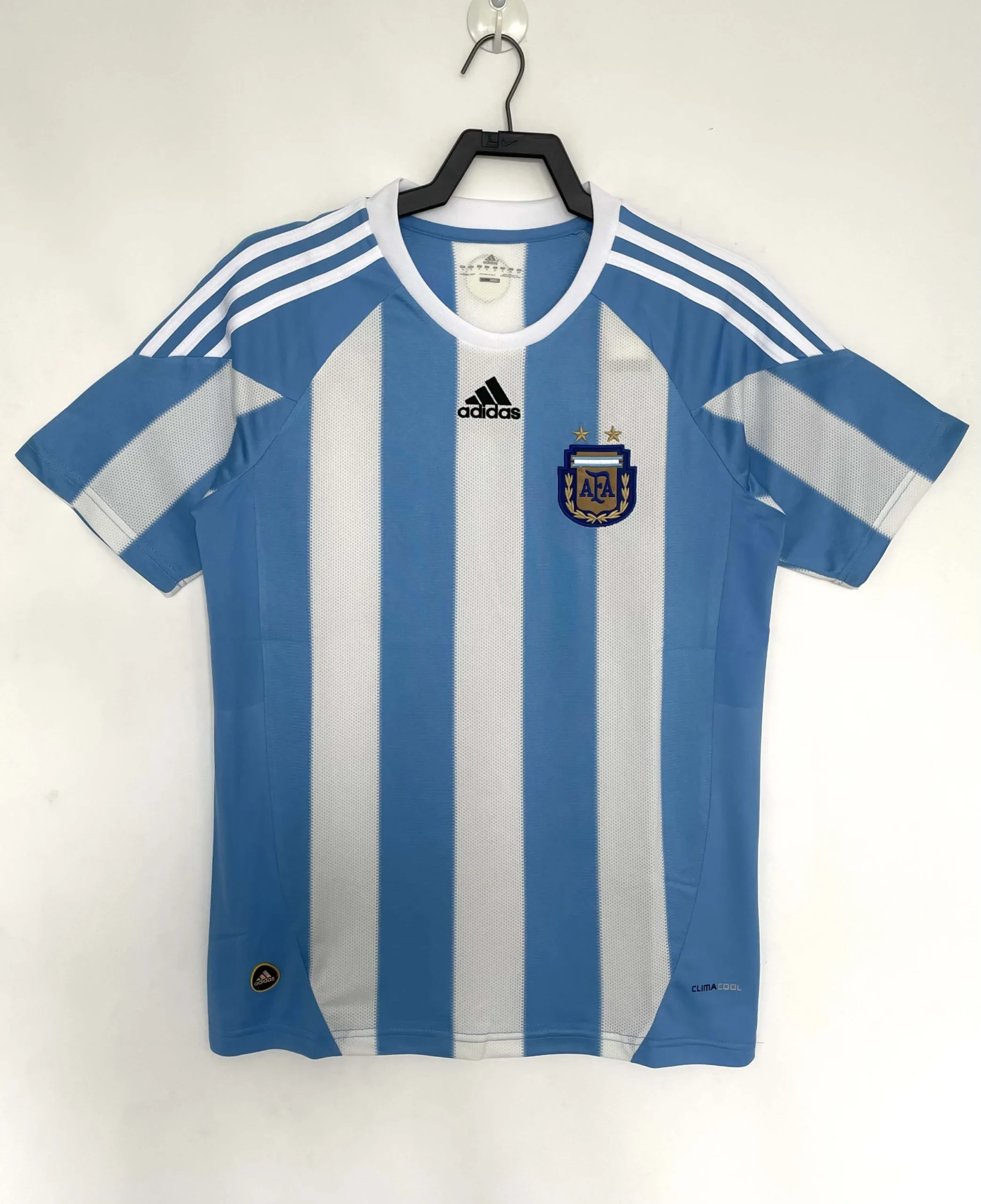 2010 Retro Argentina Home Football Shirt