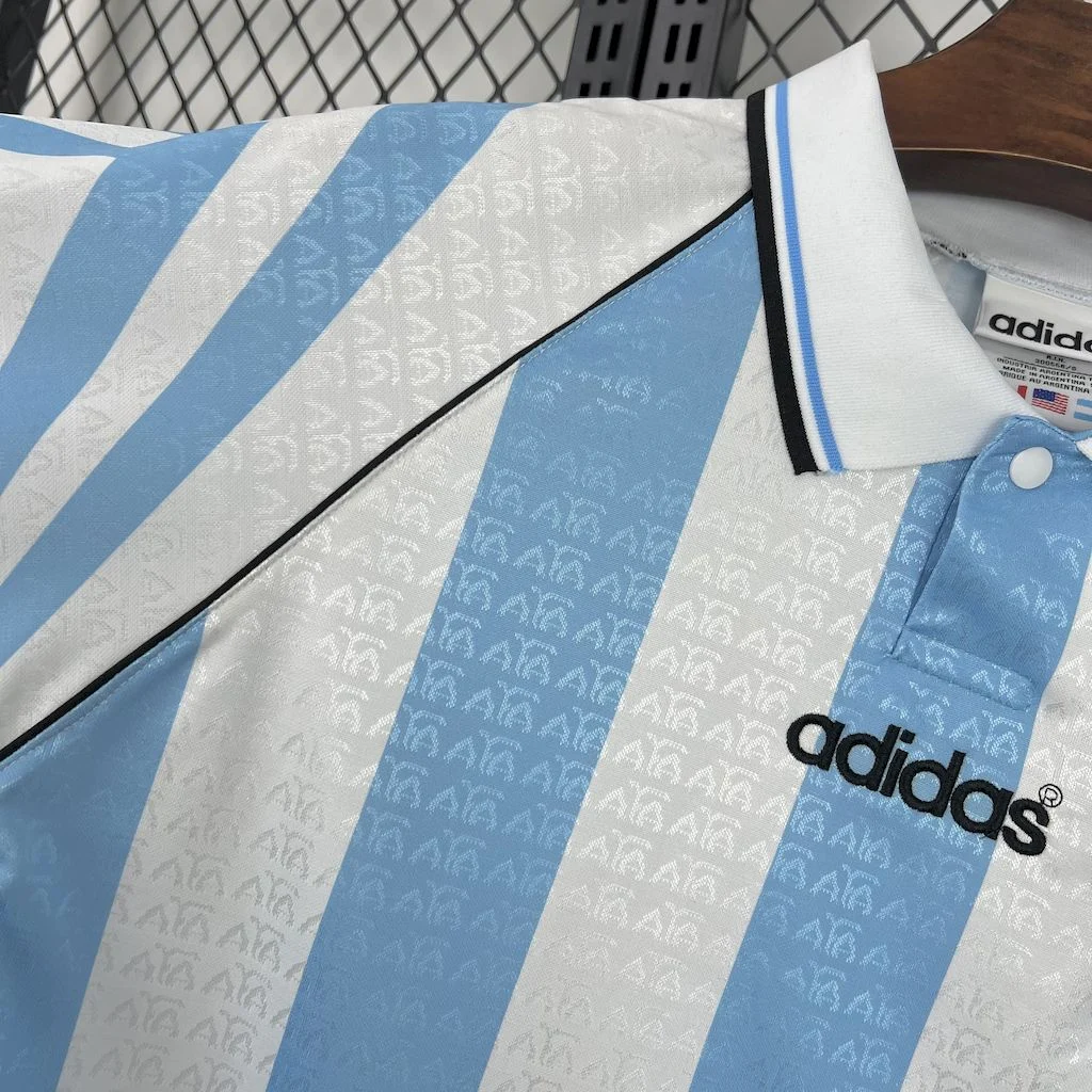 1996 Retro Argentina Home Football Shirt - 图片 7