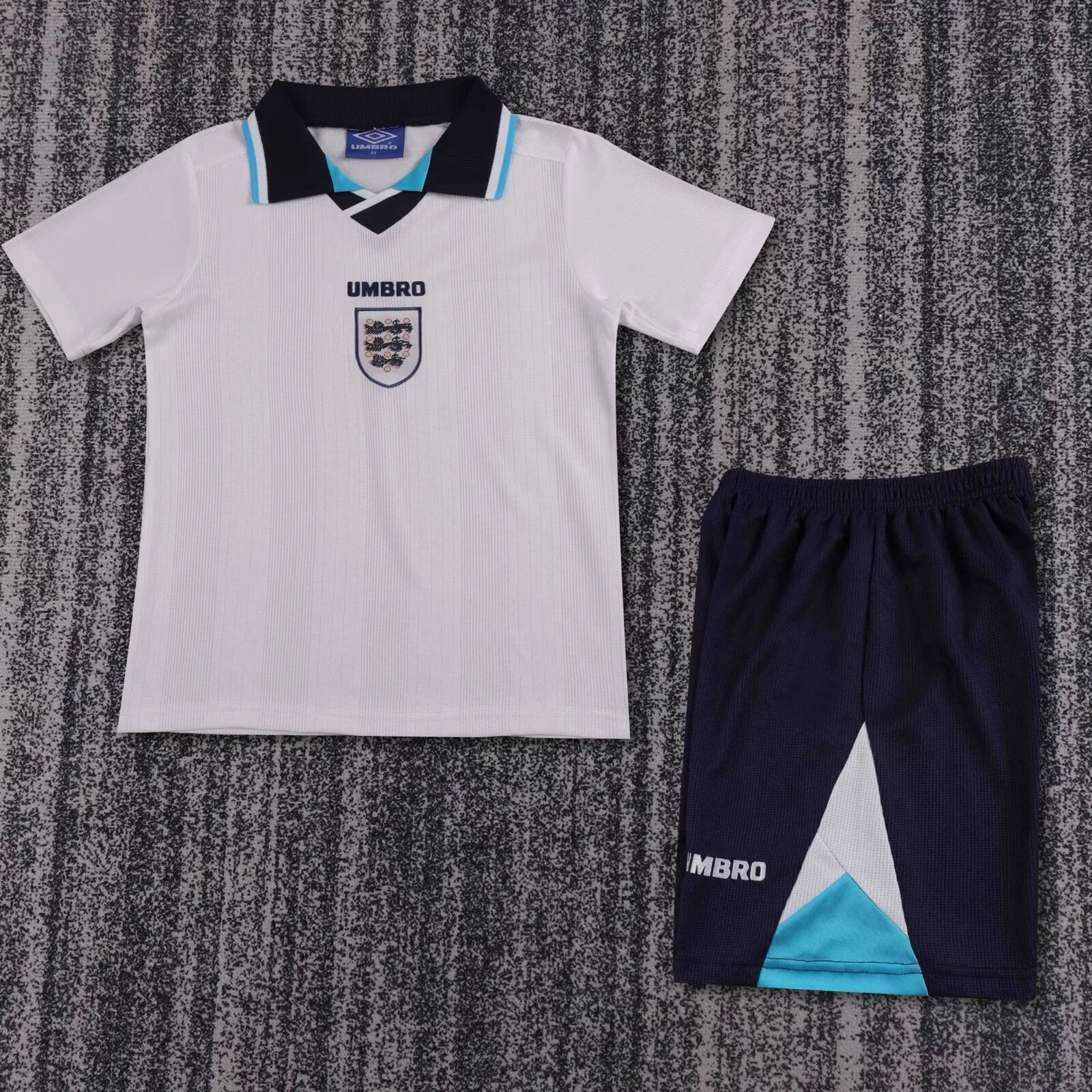 1996 Retro England Home Football Shirt Kids Size