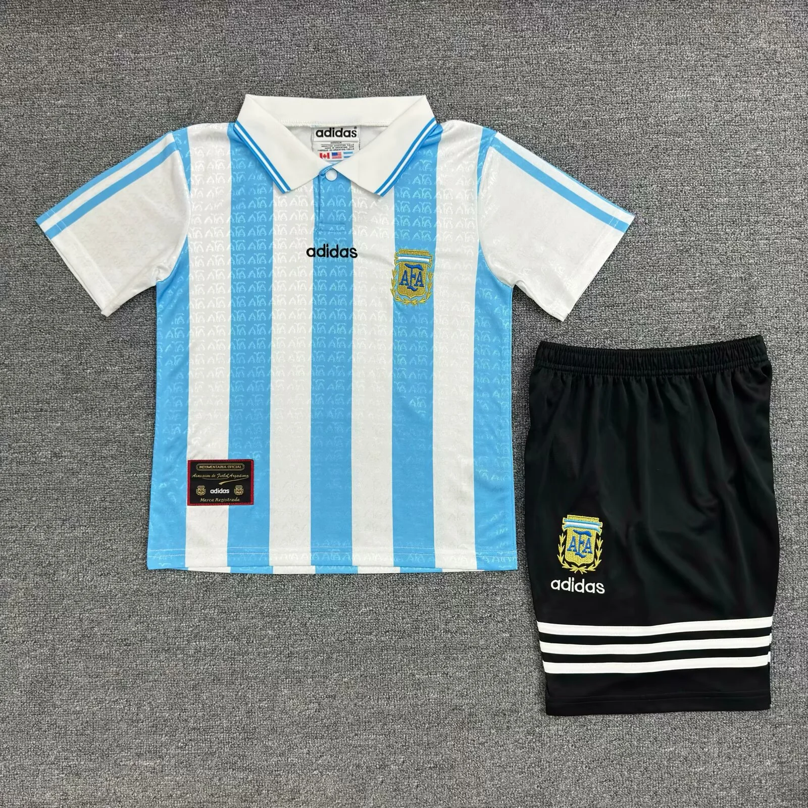 1994 Retro Argentina Home Football Shirt Kids Size