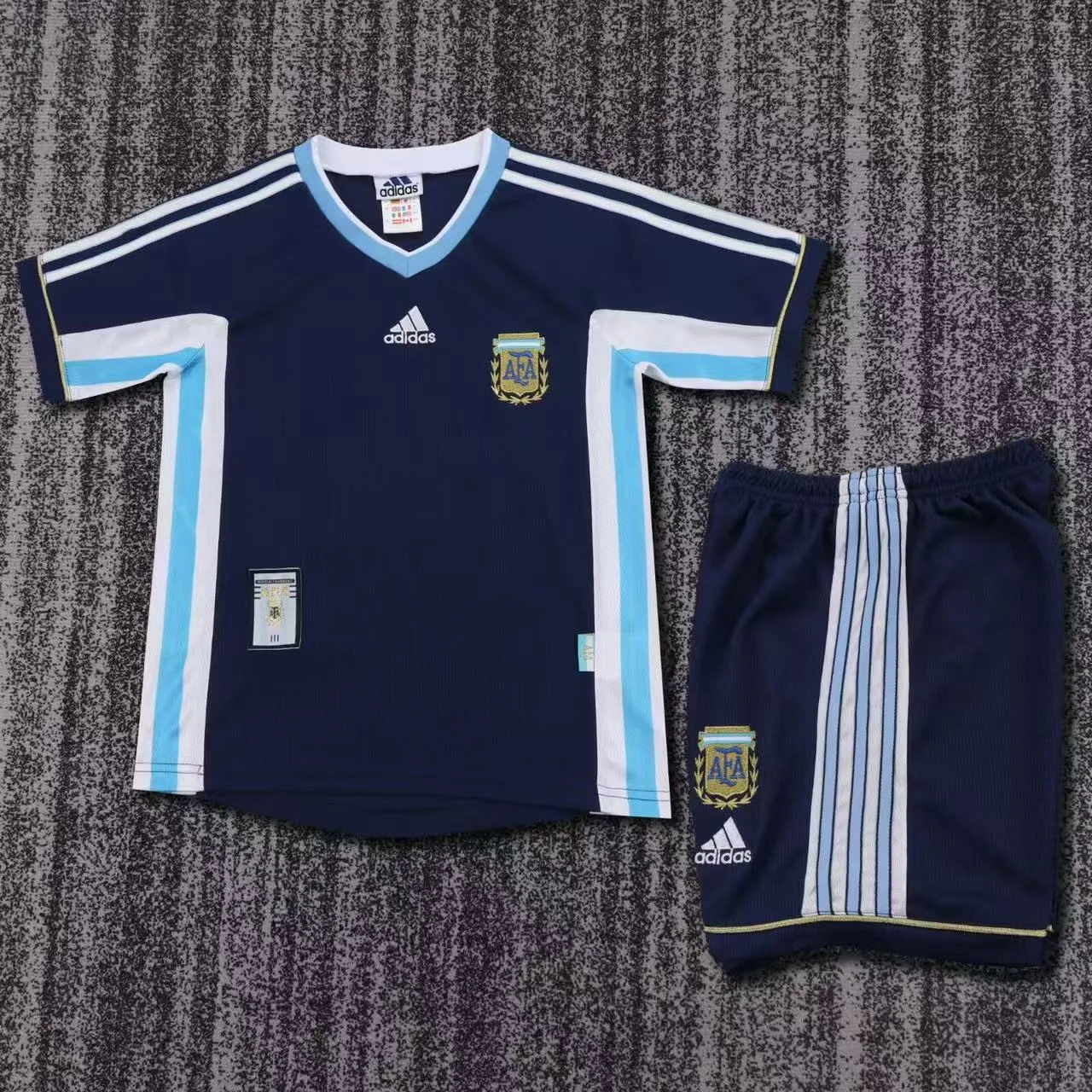 1998 Argentina Away Football Shirt Kids Size