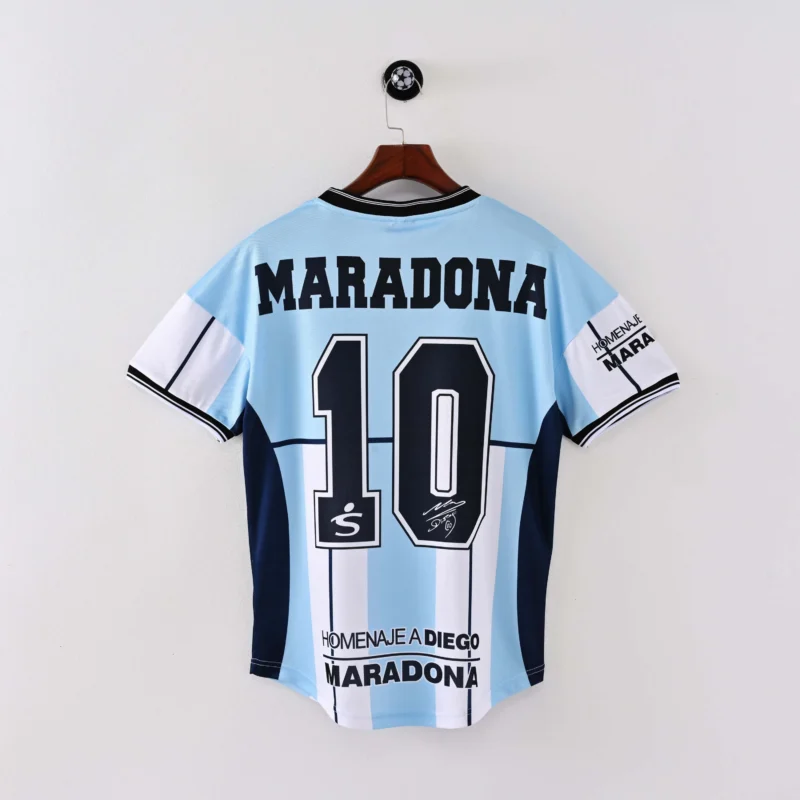 2001 Retro Argentina Away Maradona#10 Commemorative Edition