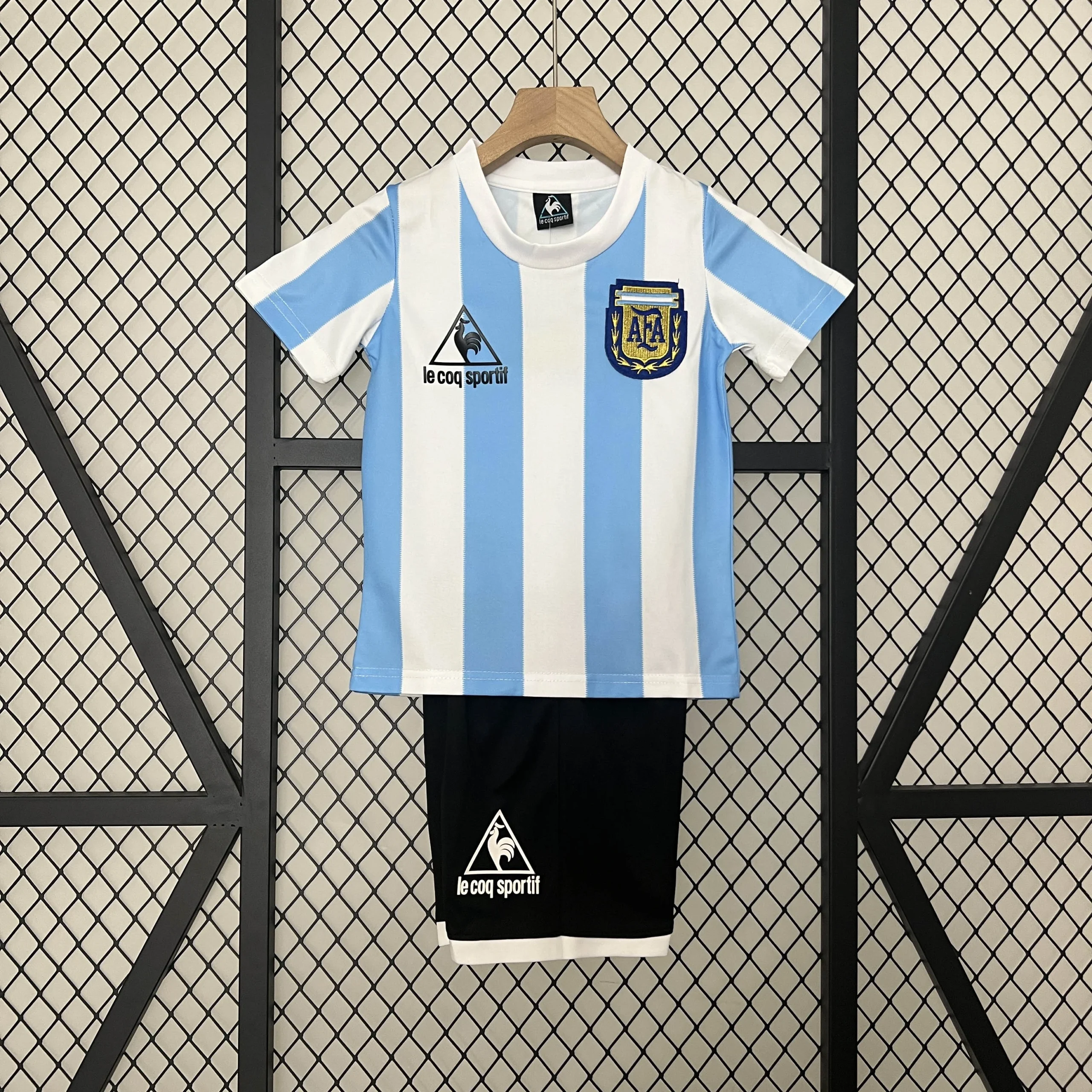 1986 Retro Argentina Home Football Shirt Kids Size